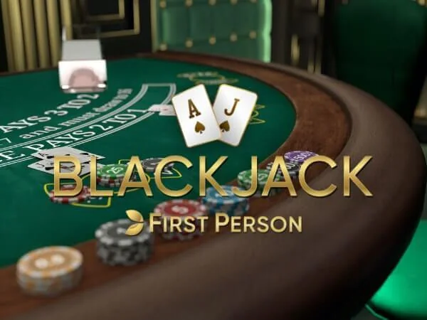 First Person Blackjack live game at emberBet (Evolution)